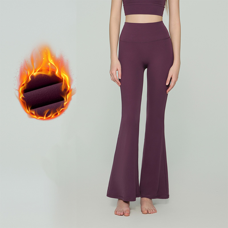 Flared Yoga Pants, High-Waisted Flared Leggings, Outerwear Shark Pants, Butt-Lifting Fitness Dance Sports Flared Pants, High Elasticity