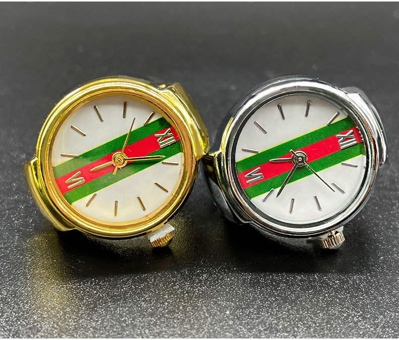 15g Weight Ordinary Glass Mirror Material Stainless Steel Strap Material Watch Rings Classification Pointer Display Type Round Dial Shape Casual, Daily, Street Occasion Quartz Movement Color Block Pattern All Seasons Season Unisex Gender Retro, Classic Style Style Retro Classic Style Color Block Quartz Watch Rings