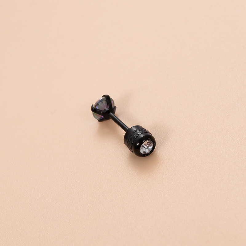Pendientes de cartílago en acero inoxidable con circonitas_voghion.com