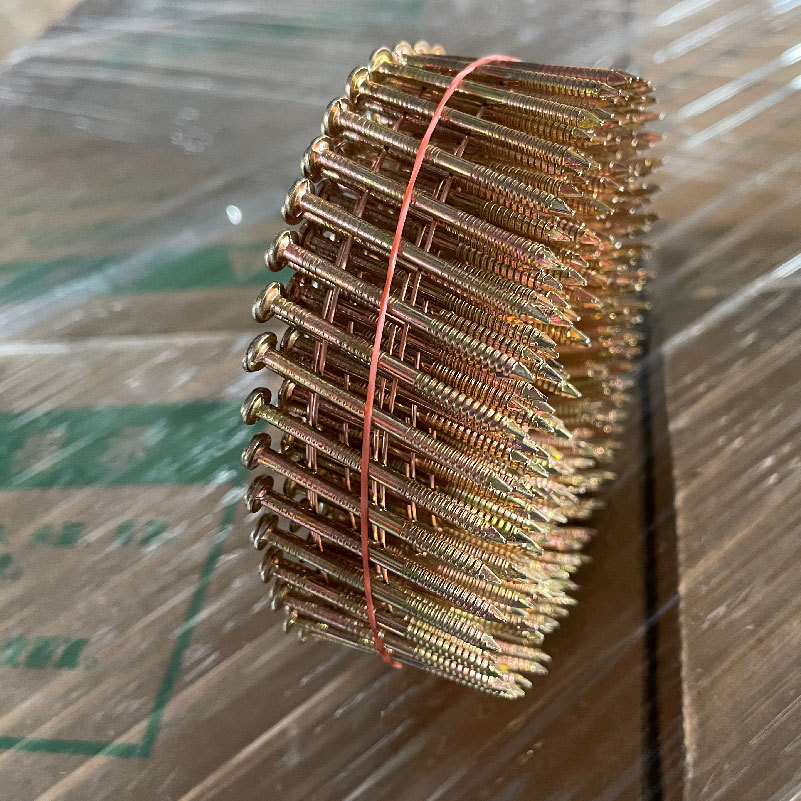 镀锌卷钉白彩木托盘吊顶螺纹枪用卷钉光钉包装箱钉铁钉铲板子