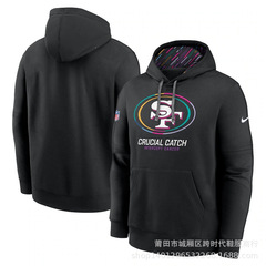 Men's Black 2024スイスルカエルキャッチクラブプルローバーフーディー