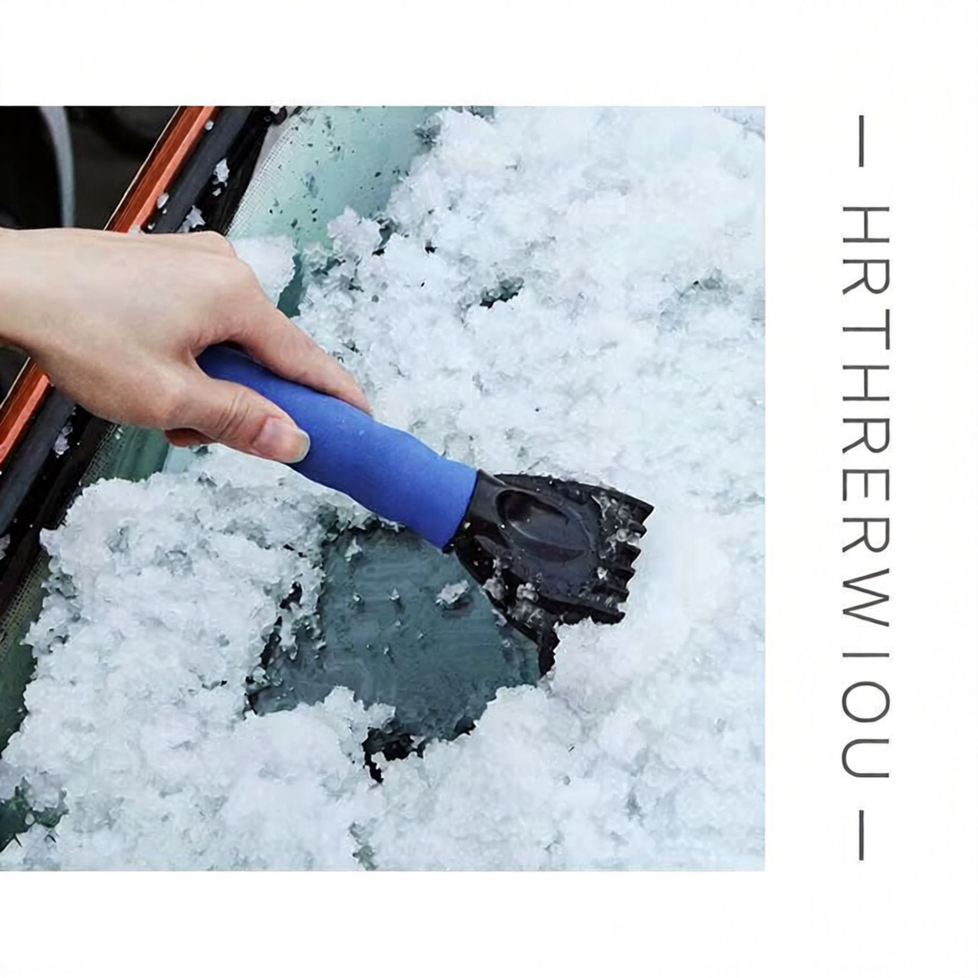 Car snow shovel cleaning tool for ice removal and snow clearing, Oxford cloth + fleece warm gloves for car use, car snow shovel