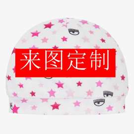 亚马逊热销儿童成人可指定印花紫外线uv80+SPF50+防晒帽泳帽工厂