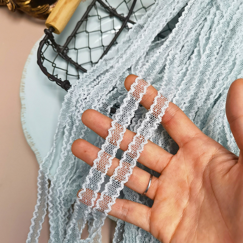 Japón Ph viento de color doble dientes de perro punto de onda hilo hilo de encaje accesorios ropa de bebé correa de pelo flores decoración de regalo