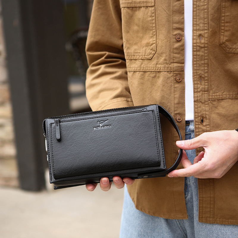 High-End Multifunctional Clutch Bag, Light Luxury Password Lock Wallet, Men's Clutch Bag, Business Casual Portable Folder Bag