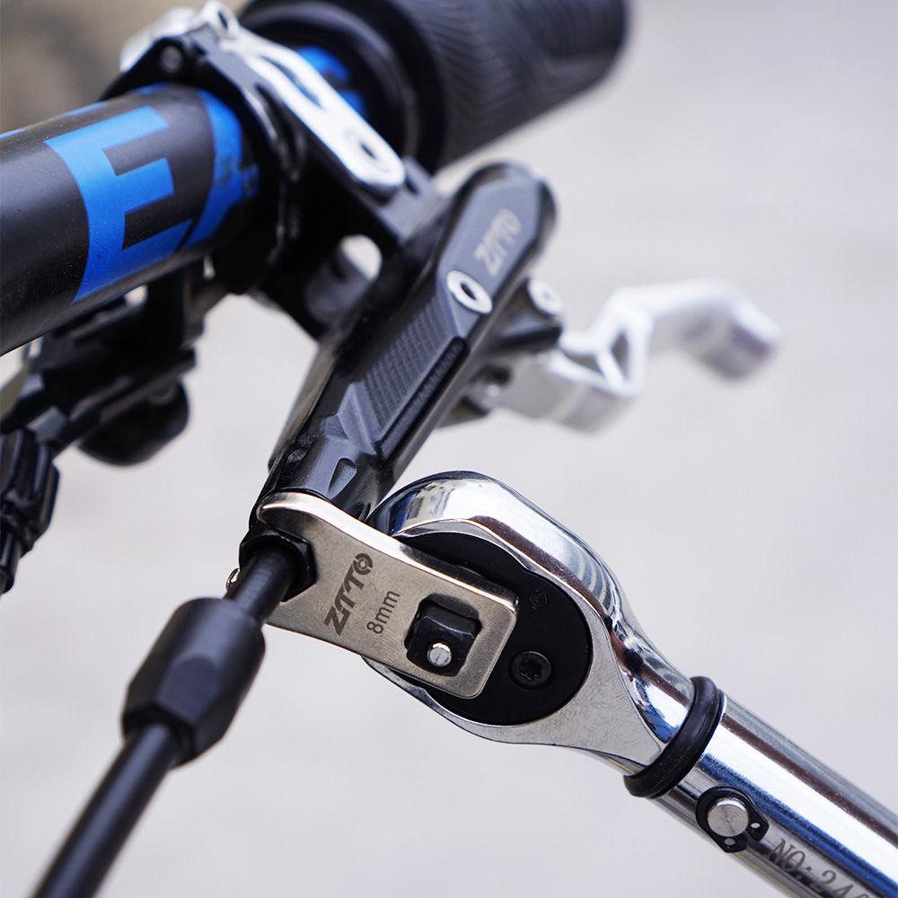 ZTTO Mountain Road Bicicleta Frenos Frenos Cambio de mano Tornillo Llave dinamométrica Herramienta de bloqueo de tubería de aceite de 8mm