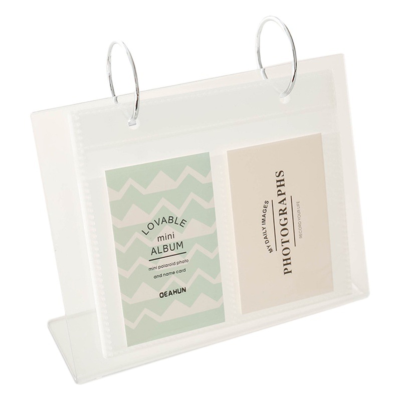 Álbum de fotos Polaroid ins acrílico escritorio de pie calendario álbum 3 pulgadas 4 pulgadas 5 pulgadas 6 pulgadas estante de colección de fotos