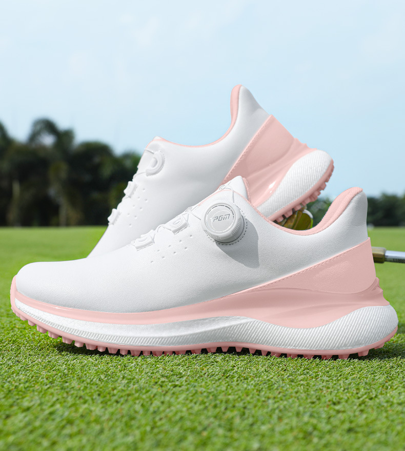 Giày Golf Nữ PGM Chống Thấm Nước Đế Bỏng Ngô Co Giãn Cao Tăng Chiều Cao — Kem muối biển-[Siêu chống nước/Đế giữa bỏng ngô/Giày chống trượt được cấp bằng sáng chế] XZ435, Kem đường bột-[siêu chống thấm nước/đế giữa bỏng ngô/gai chống trượt được cấp bằng sáng chế] XZ435 chi tiết 15