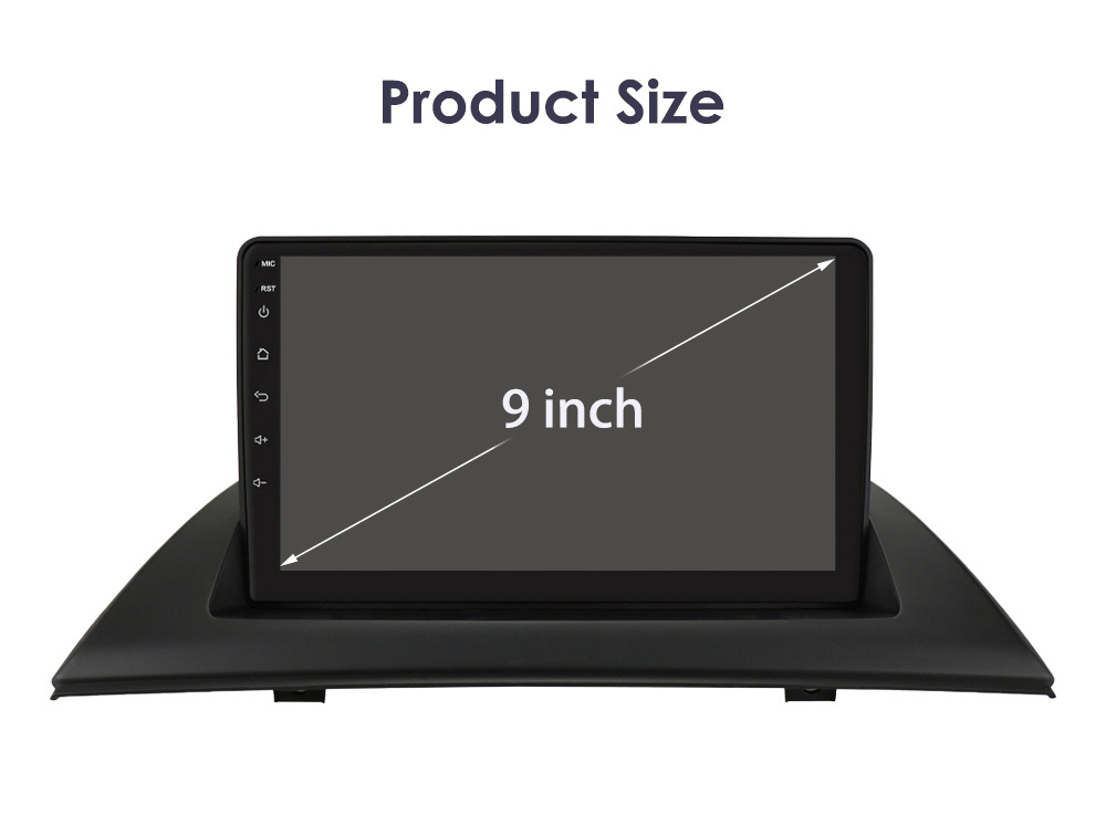 The 9-inch Android large screen is suitable for 04-12 BMW X3 E83 smart car GPS navigation frame all-in-one machine