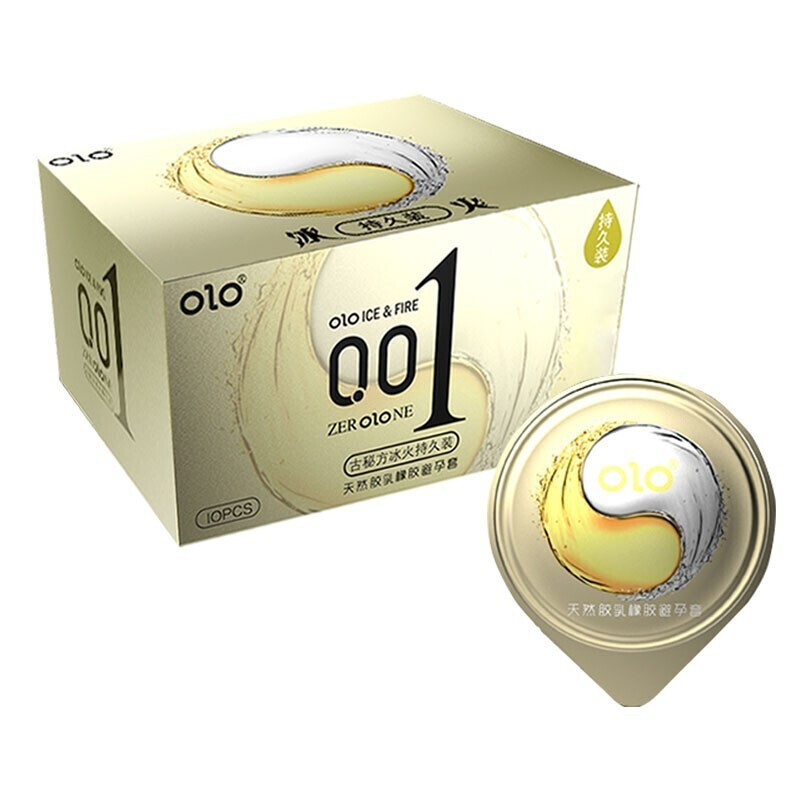 OLO Hyaluronic Acid Condom 001 Thin Condom Ice Fire Lasting Pack Two Days Delay Sex Products