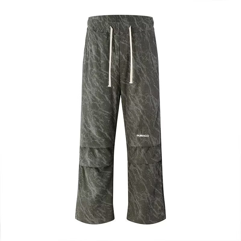 American-Style Straight-Leg Trendy Wide-Leg Pants for Men and Women, Loose Straight-Leg Pants, Sports Casual Versatile Long Pants
