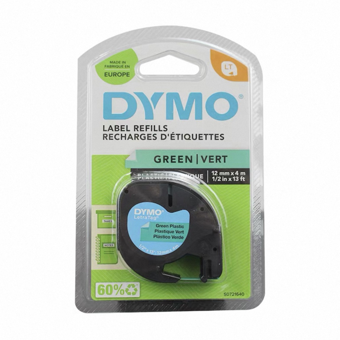 Impresora DYMO LT-100H Papel de etiquetas 91201 / 91221 Cintas de tinta LetraTag fácil de pegar 12mm image 10