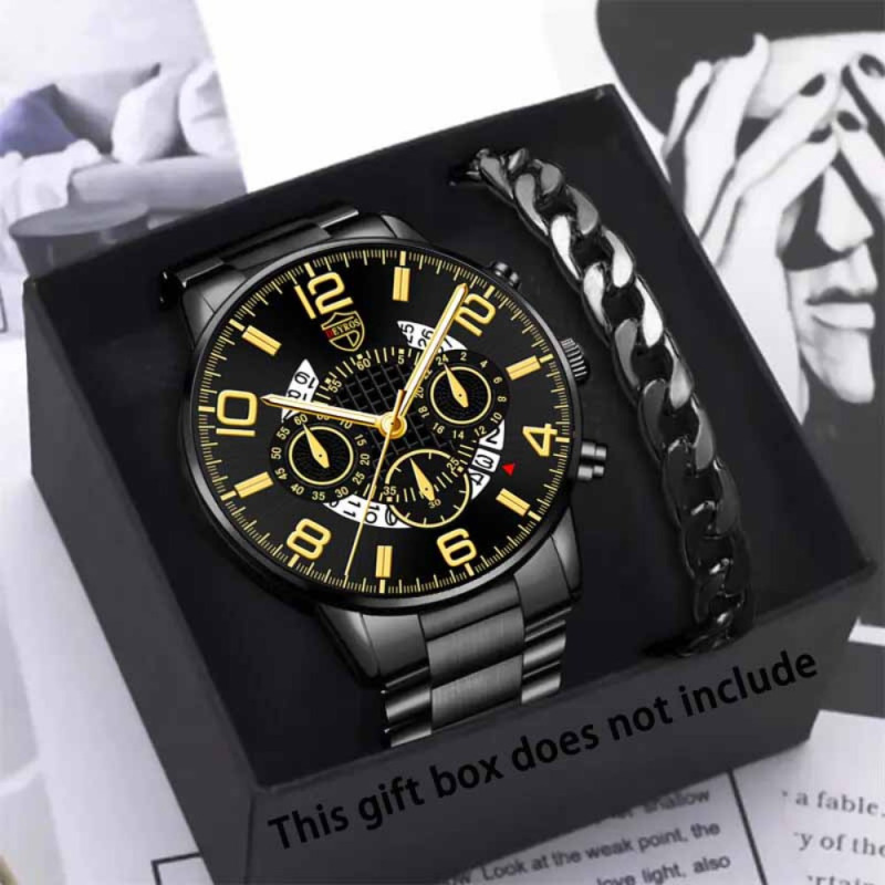 TUME Cross Border Hot Sale Watch 2 Piece Set Men Watch Business Watch Quartz Watch suit