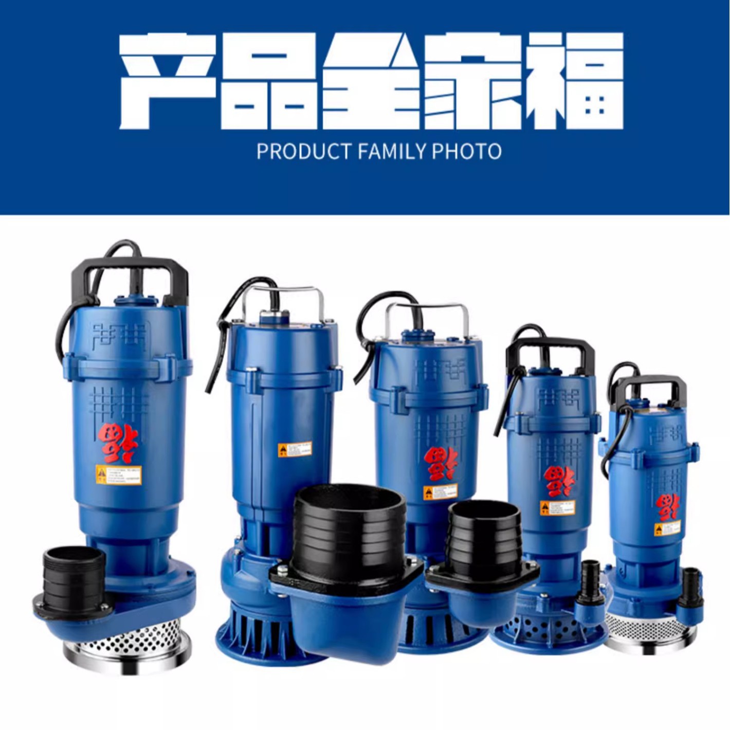 中国浙江大福潜水泵220V/380V清水 污水机井农田灌溉高扬程大流量