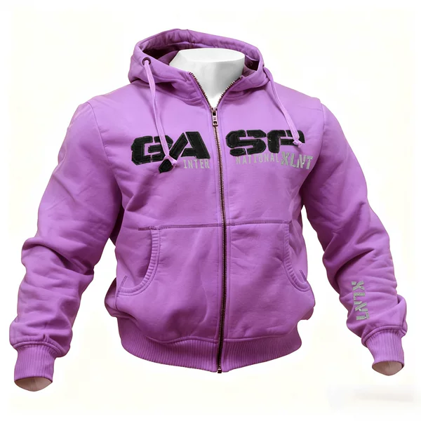 GASP Autumn and Winter Warm Muscle Thickened Velvet Loose Large Size Sports Warcraft Bodybuilding Fitness Sweater Jacket