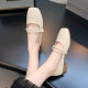 White Single-layer Shoes Women's 2025 New Arrival Skirt Spring French Soft Bottom Low Heeled Open Spring Mary Jane Women's Shoes Small Leather Shoes