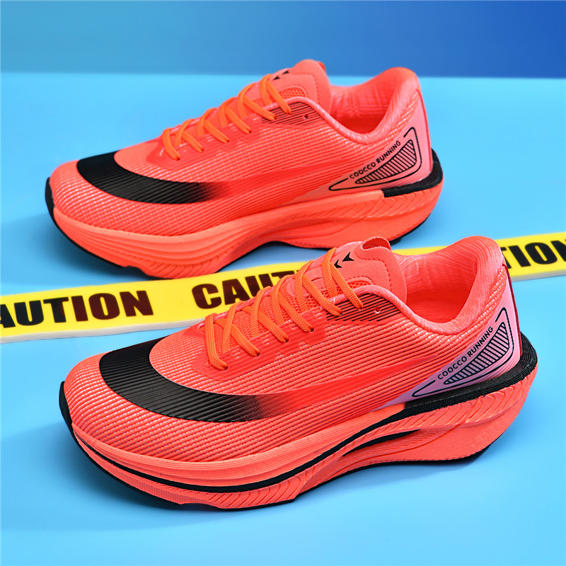 Zapatos de correr profesionales de maratón de otoño, zapatos deportivos transpirables para hombres y mujeres, zapatos de corrida de carbono ligero y amortiguador.