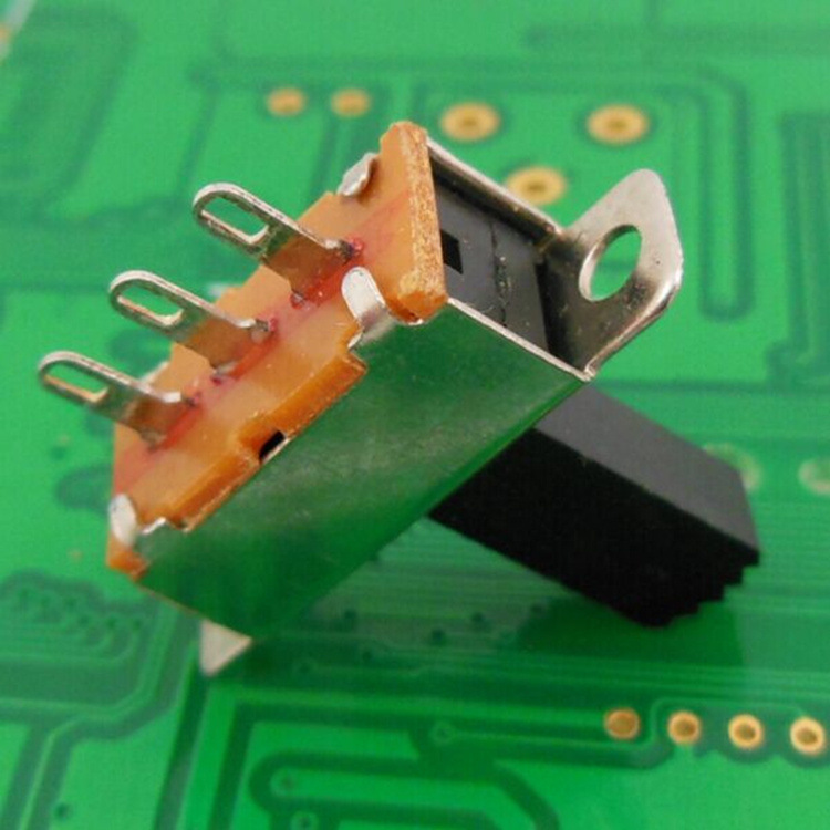 拨动开关SS-12F12插件电子玩具滑动开关带螺丝孔游戏机波段开关