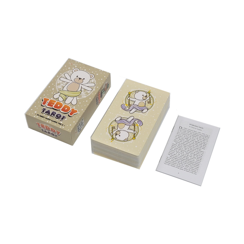 Cross-border Hot Item 12*7 Teddy Bear Tarot, Tarot Oracle Cards, Board Game Cards Wholesale_voghion.com
