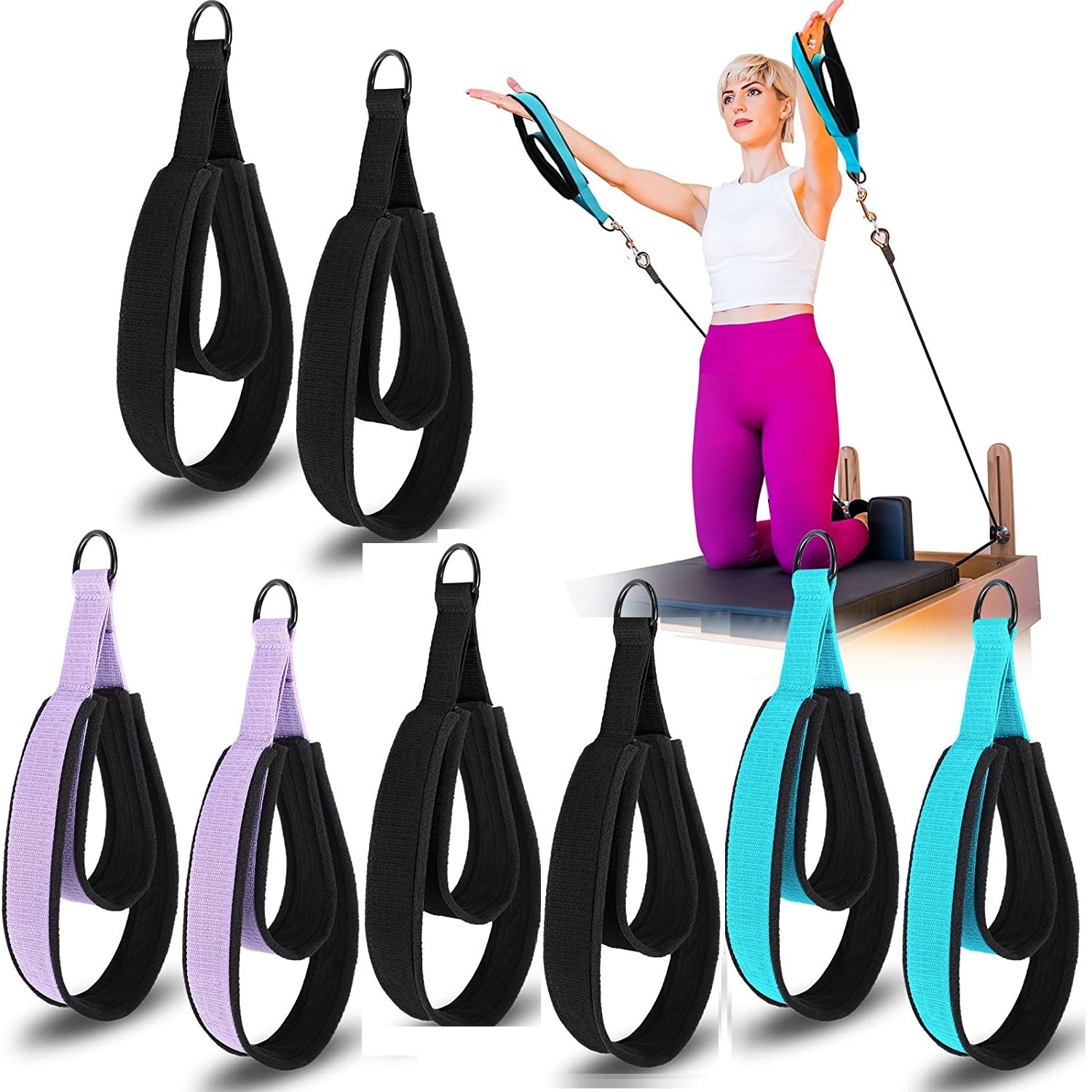 Correa para Yoga y Pilates con Doble Anillo Ajustable para Fitness image 3