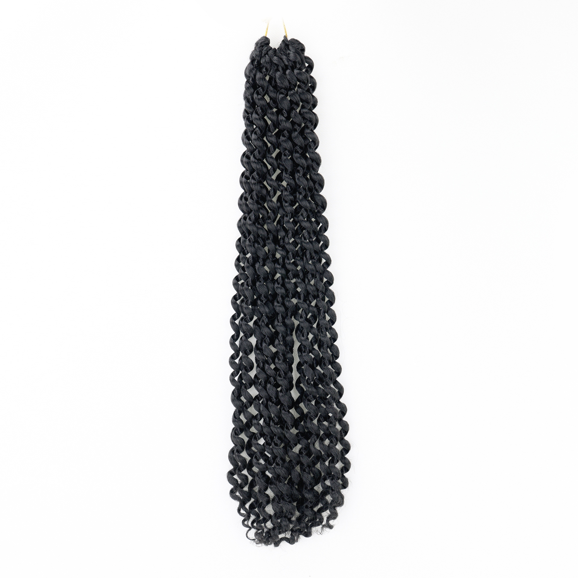 Trenzada africana pequeña bobina de fibra química ganchillo de cabello spr twist bobina de tornillo de cabello spr falso en stock
