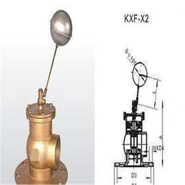 KXF-X2黄铜法兰液压浮球阀H712X-5T全铜液压水位控制阀FQ41F-16T