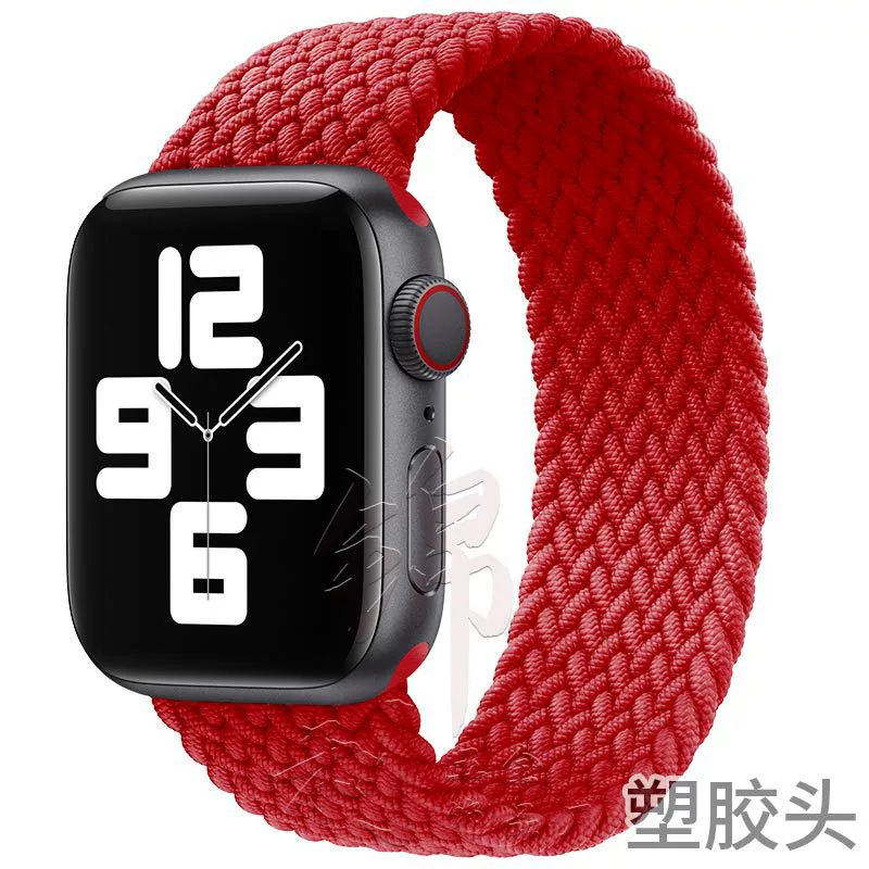 Ремешок для часов (Apple) нейлоновый тканый эластичный однослойный, 22 мм пластиковый разъем, длины 125–165 мм
