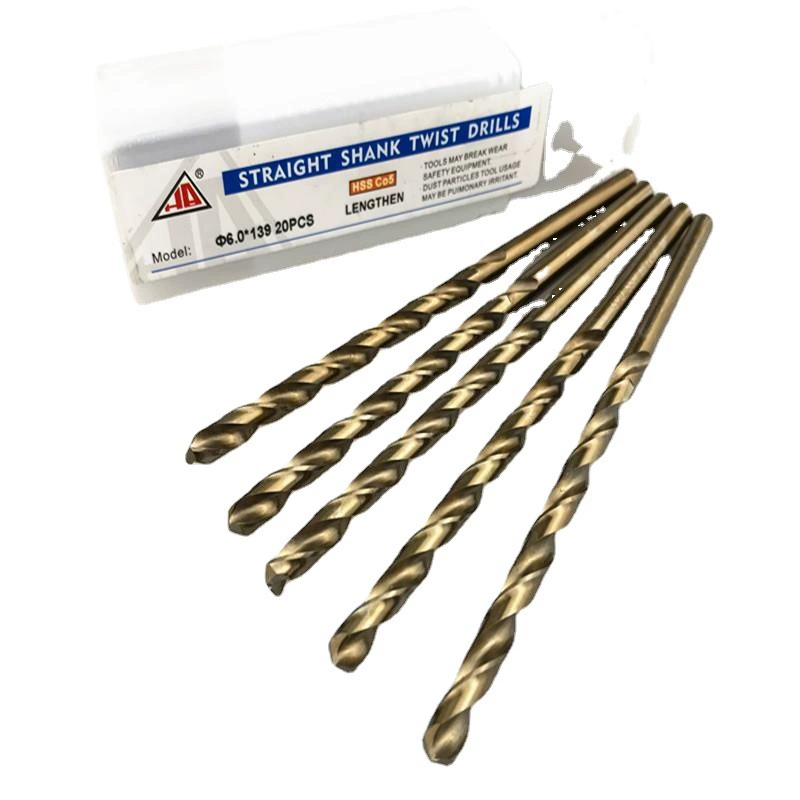 Стандартное удлиненное сверло из кобальта Hongan M35 из быстрорежущей стали с прямой ручкой спиральное сверло 1-16*227 Общая оптовая продажа с завода