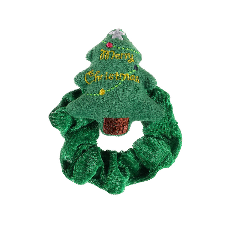 Christmas gift Christmas headdress plush large hair band high-grade hair tie ins large ring_voghion.com
