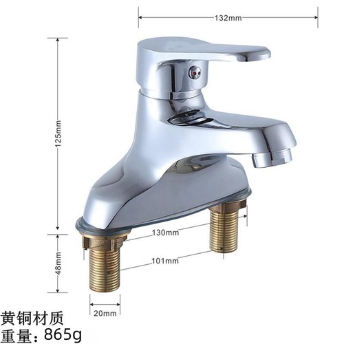 Basin double hole faucet public bathroom bathroom hand wash basin ceramic pedestal basin hot and cold double faucet