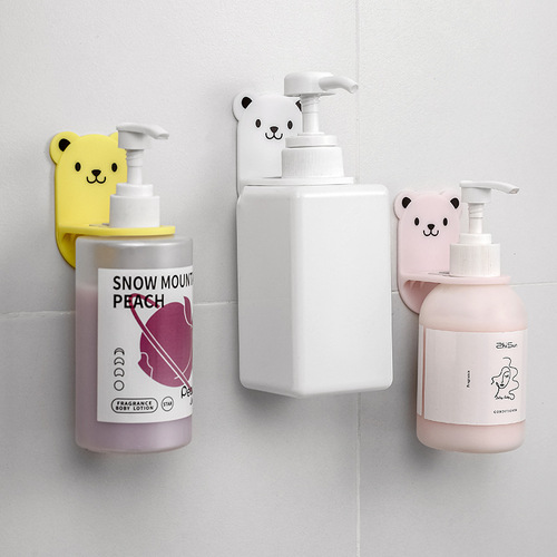 Dreamy Bath Shower Hook Bathroom Toilet Washing Up Liquid Hook Hand Soap Wall Hook Little Bear Shelf