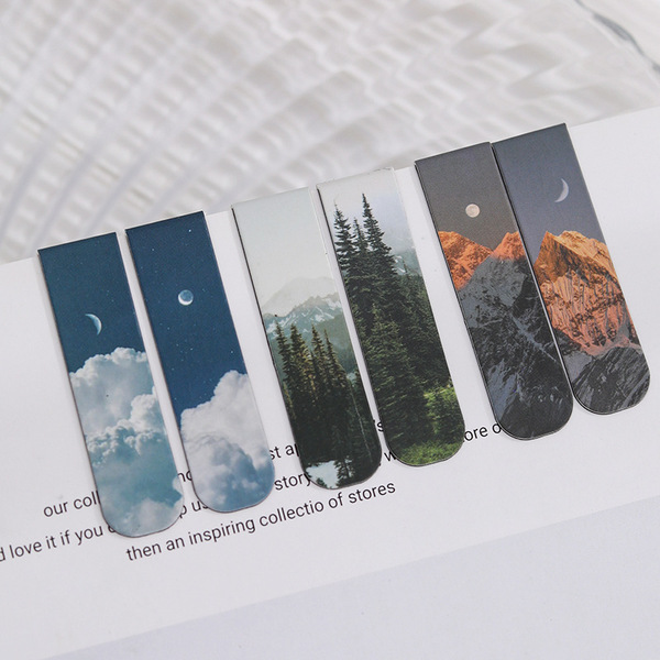 Magnetic Bookmark Moom Fantasy Series INS Scenery Cloud Duo Simple…