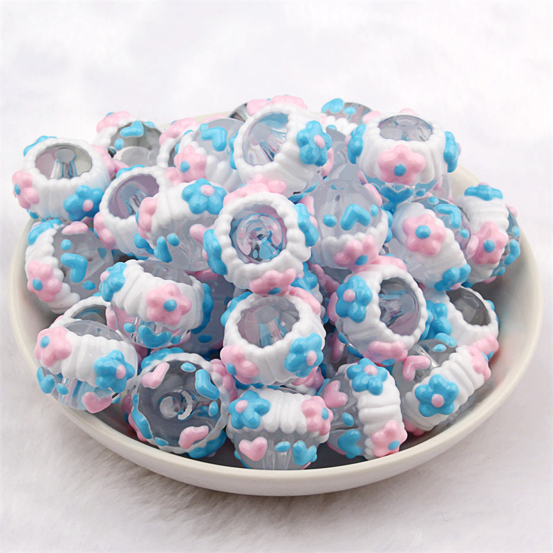 2025夏重油蝴蝶结手绘珠串珠笔DIY手机链车挂包包挂链头绳珠创意