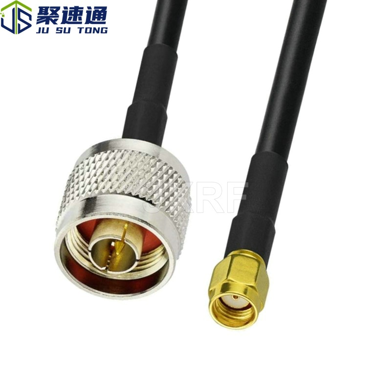 RPSMA公转N型公头RG58射频电缆组件天线延长线转接线跳线连接线