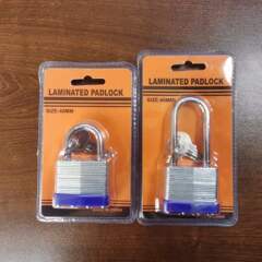 Layered lock 40MM galvanized copper lock core American-style iron padlock Industrial engineering outdoor dustproof home use layered lock head