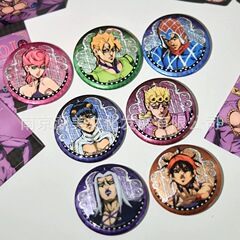 正版现货 JOJO奇妙冒险黄金之风周边徽章盲盒吧唧盲抽 乔鲁诺葛德