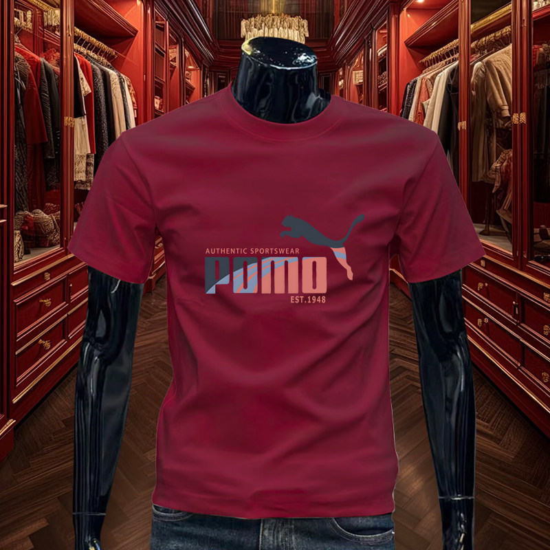 Couple's T-Shirt Short-Sleeved Men's 2025 New Summer Style Breathable Casual Wear? T-Shirt with Round Neck and Loose Fit Couple's T-Shirt Short-Sleeved Men's 2025 New Summer Style Breathable Casual Wear? T-Shirt with Round Neck and Loose Fit
