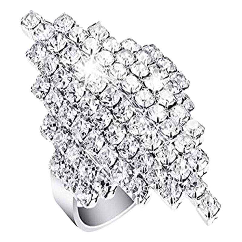 Garra de cobre europeo y americano collar de diamantes pendientes pulsera anillo nupcial de cuatro piezas Amazon dama de honor collar traje