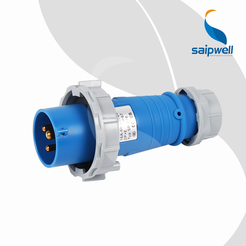 Saip Aviation Industry Plug Socket 3 2P +E single-phase electricity 230v Male and female Docking waterproof connector 16a