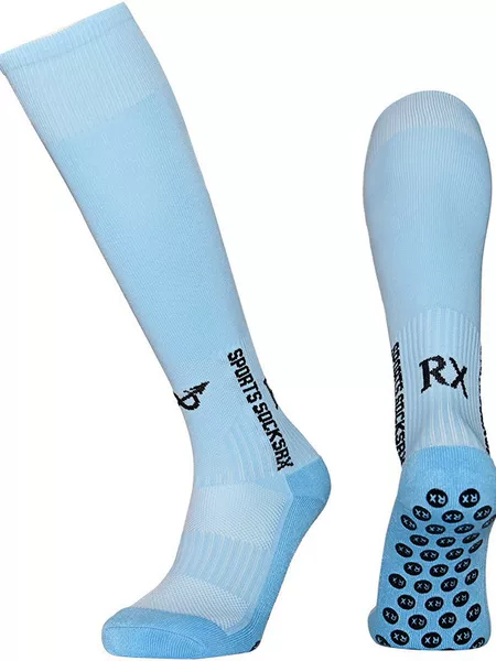 Rx Long Tube Football Socks with Anti-Slip Particles, Training Socks with Towel Bottom, Thickened Professional Sports Socks, Football Socks