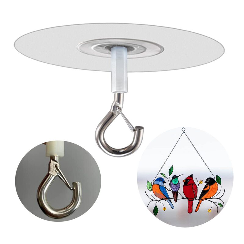 Cross-border, drill-free ceiling hooks, strong adhesive hooks for hanging mosquito nets, lanterns, and decorative curtains