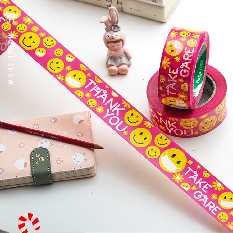 THANKYOU TAKE CARE保重珍重卡通可爱笑脸