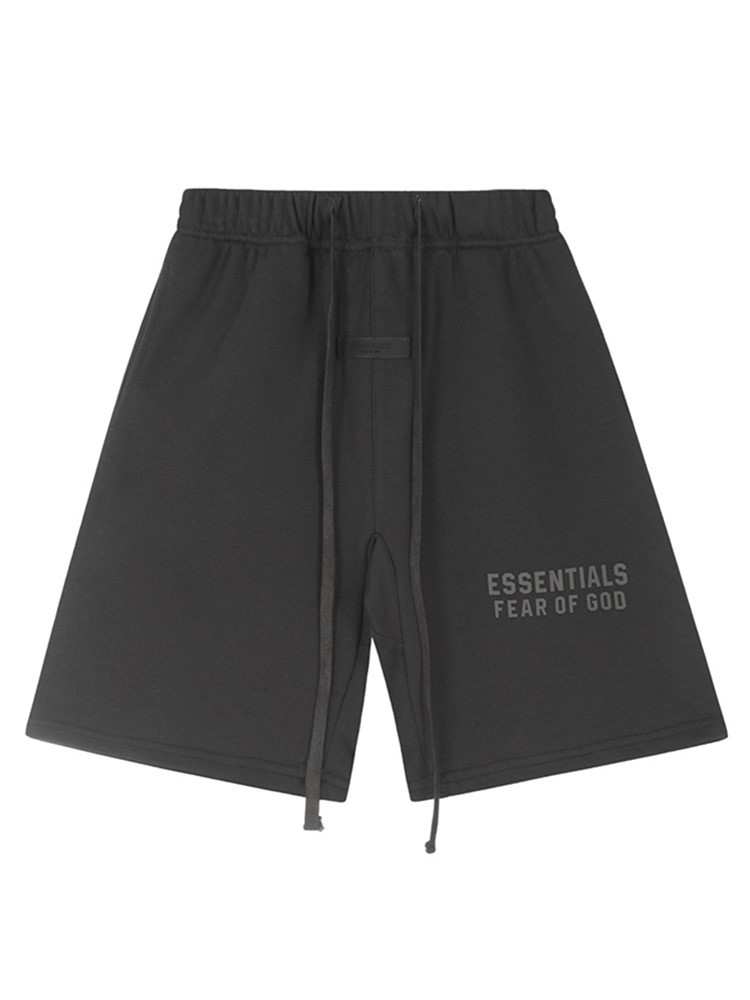 FOG ESSENTIALS Temporada 8 Doble línea de alta calle letras casuales sueltas impresión de silicona pull-out pantalones cortos de moda para hombres image 5