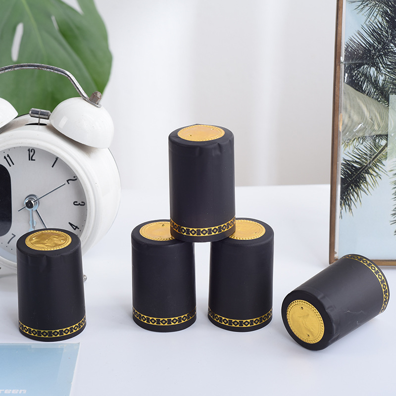 橄榄油瓶PVC封口膜 热缩帽 酒瓶收缩胶帽 酒瓶定型塑封膜