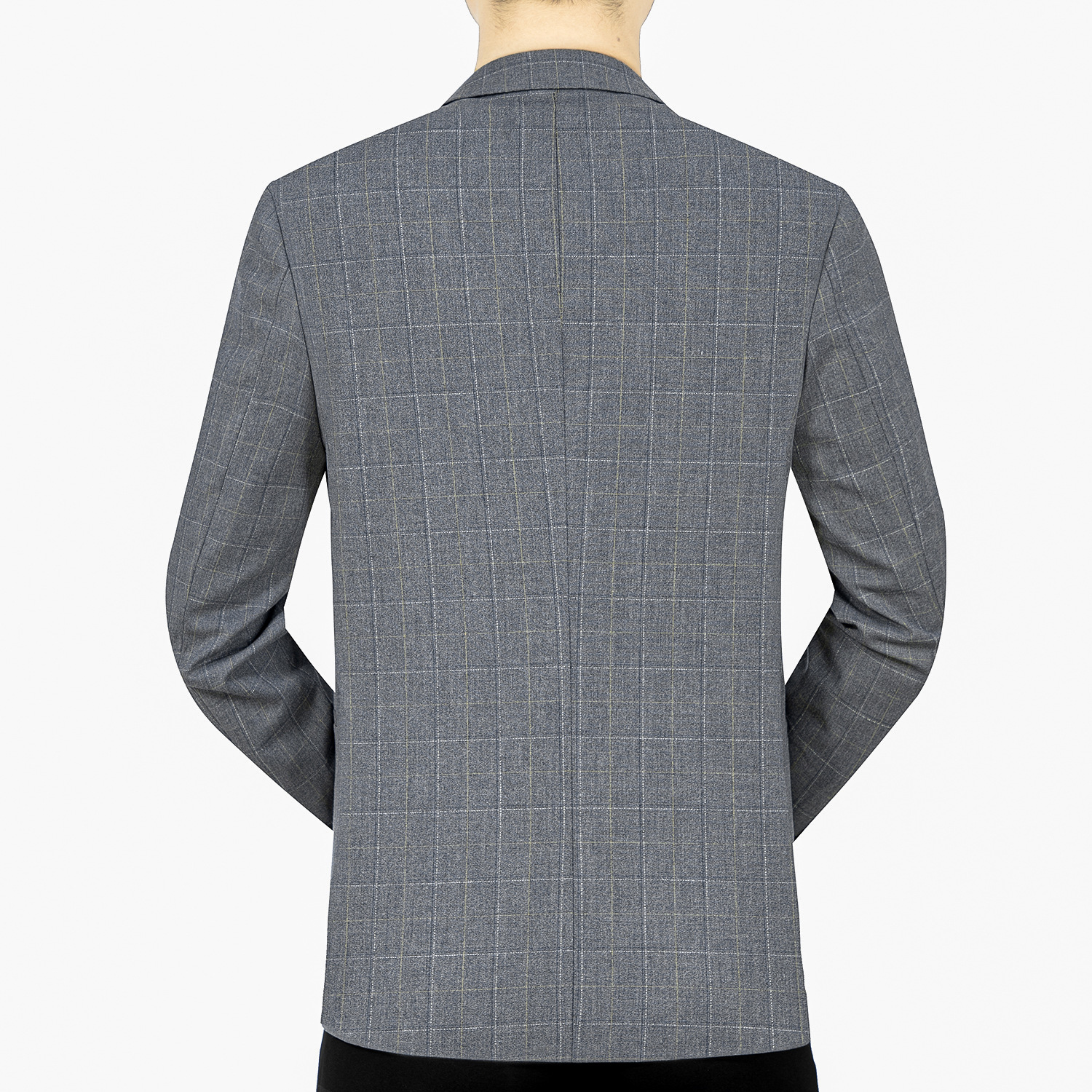 2024秋季新款啄木鸟休闲毛呢外套男士西装领呢大衣男修身商务上衣