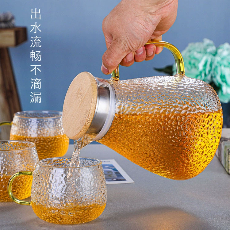 Glass teapot, set for home use