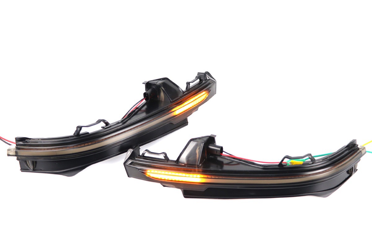 Dynamic Smoked Black Rearview Mirror LED Turn Signal for Audi Q5 FY Q7 4M