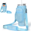 Diamond belt bag blue