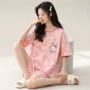 套头直播女短袖卡通家居服