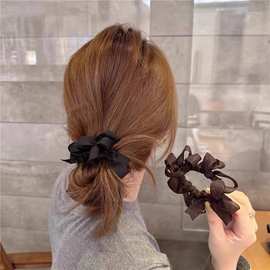 东大门同款韩式蝴蝶结丸子头发圈女发绳扎头皮筋百搭头花头绳发饰